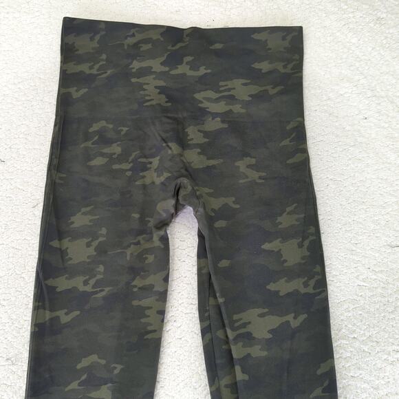 Spanx Look at Me Now Seamless Leggings Green‎ Camo FL3515 Women's Size XL - Picture 5 of 8